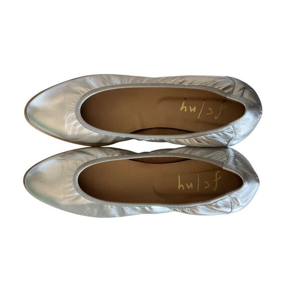 French Sole NY FSNY Doorway - Silver Metallic Flats Size 9B MSRP $170 - Picture 8 of 11